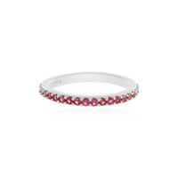 Anello in argento con Spinello Rosso