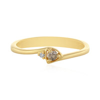 Anello in argento con Diamante Champagne I3