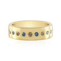 Anello in argento con Diamante Cioccolato I2