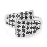 Anello in argento con Spinello Nero
