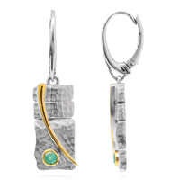 Orecchini in argento con Smeraldo Etiope