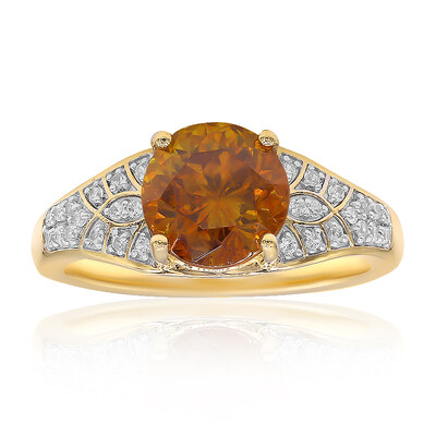 Anello in oro con Sfalerite