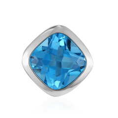 Ciondolo in argento con Topazio Blu Svizzero