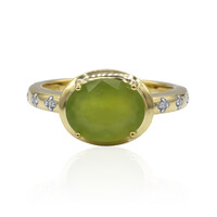 Anello in oro con Opale Verde Brasiliano (Tenner Diniz)