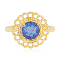 Anello in argento con Fluorite Cangiante