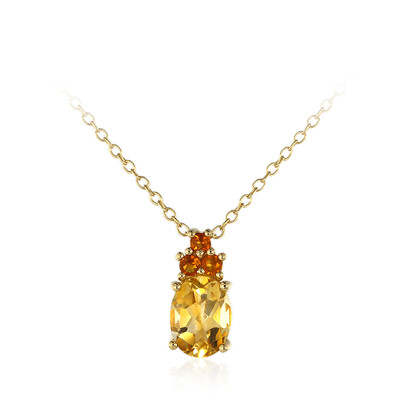 Collana in argento con Citrino