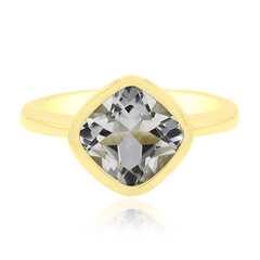 Anello in argento con Topazio Bianco