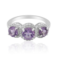 Anello in argento con Ametista