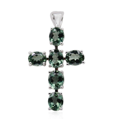 Ciondolo in argento con Apatite Cromo