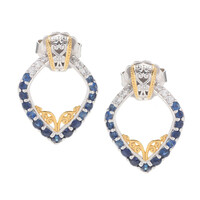 Orecchini in argento con Zaffiro Blu (Gems en Vogue)