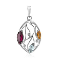 Ciondolo in argento con Rodolite