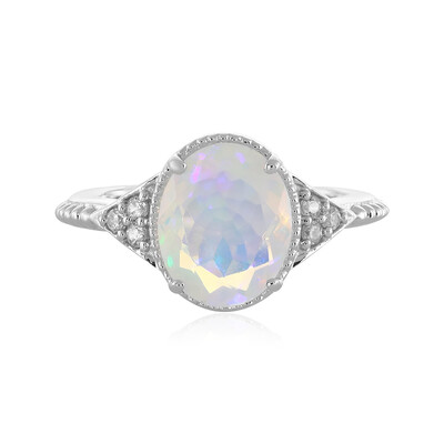Anello in argento con Opale di Welo