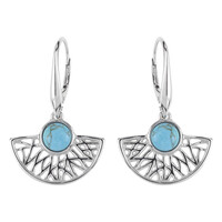 Orecchini in argento con Turchese