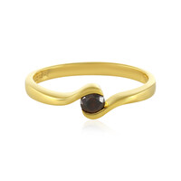 Anello in argento con Diamante Rosso I4