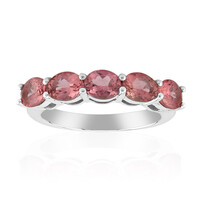 Anello in argento con Tormalina Rosa Brasiliana (Pallanova)