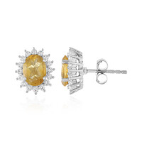 Orecchini in argento con Citrino