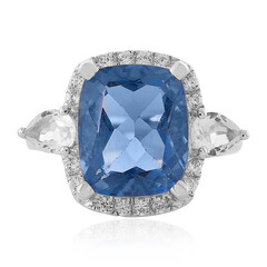 Anello in argento con Fluorite Cangiante