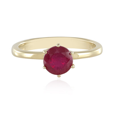 Anello in argento con Rubino del Madagascar