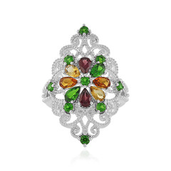 Anello in argento con Rodolite