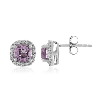 Orecchini in argento con Ametista Rose de France
