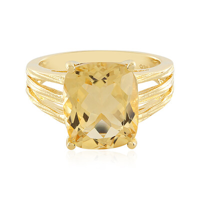 Anello in argento con Citrino