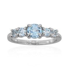 Anello in argento con Topazio Blu Cielo