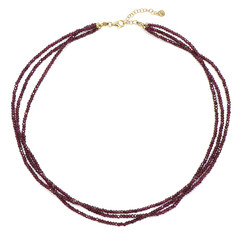Collana in argento con Rodolite Rajasthan