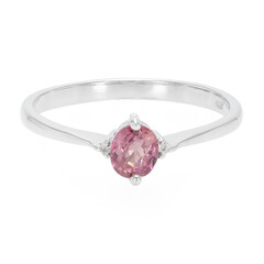 Anello in argento con Zaffiro Padparadscha