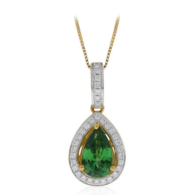Collana in oro con Tsavorite AAA del Kenia (CIRARI)