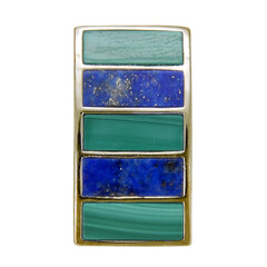 Ciondolo in argento con Malachite