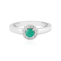 Anello in argento con Smeraldo Brasiliano