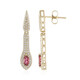 Orecchini in oro con Rubellite (Adela Gold)