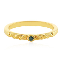 Anello in argento con Diamante Blu I3