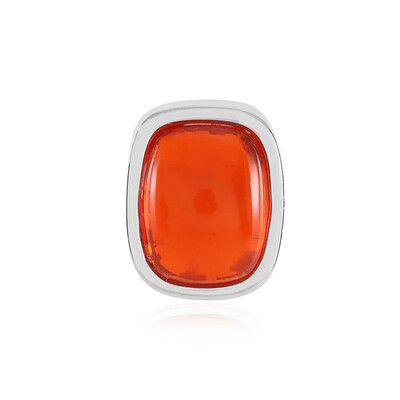 Ciondolo in argento con Opale Rosso dell'Etiopia (MONOSONO COLLECTION)