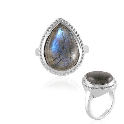 Anello in argento con Labradorite