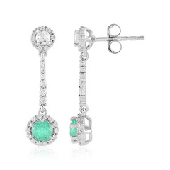 Orecchini in argento con Smeraldo Russo