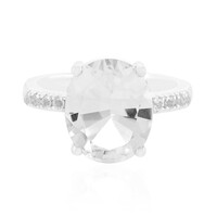 Anello in argento con Quarzo Bianco
