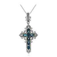 Collana in argento con Topazio Blu Londra (Dallas Prince Designs)