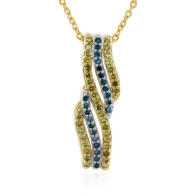 Collana in argento con Diamante Giallo PK
