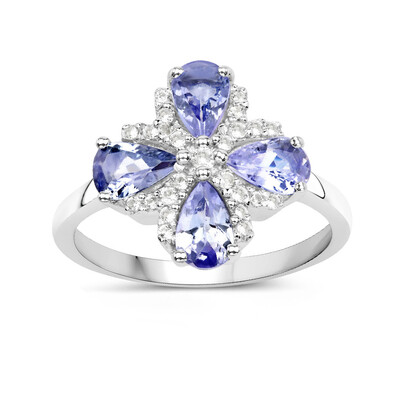 Anello in argento con Tanzanite
