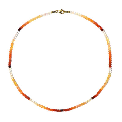 Collana in argento con Opale di Fuoco Messicano (Riya)