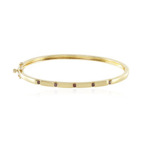 Bracciale in argento con Diamante Rosso I2