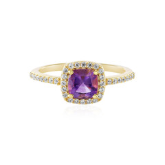 Anello in argento con Ametista Siberiana