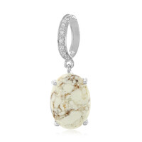 Ciondolo in argento con Magnesite