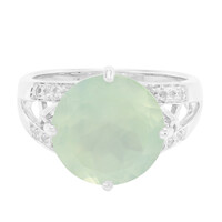 Anello in argento con Prehnite