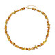Collana in argento con Ambra Baltica Cognac