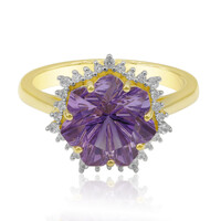 Anello in oro con Ametista (Glenn Lehrer)