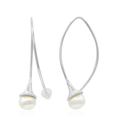 Orecchini in argento con Perla di Acqua Dolce (TPC)