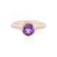 Anello in argento con Ametista Siberiana