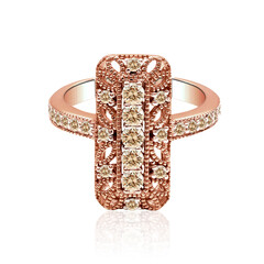 Anello in oro con Diamante Rose de France SI1 di Argyle